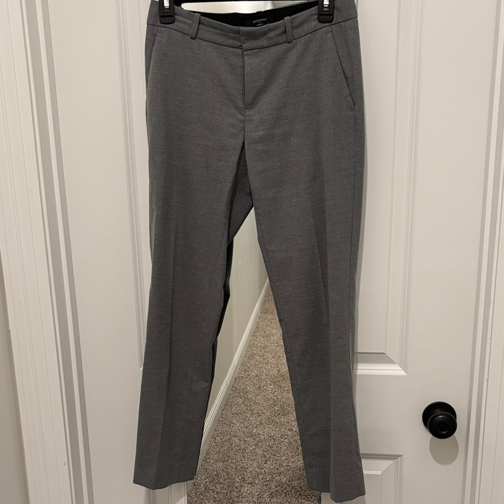 Banana Republic Factory Gray Straight Leg Pants - Ryan Fit - Size 0 Petite